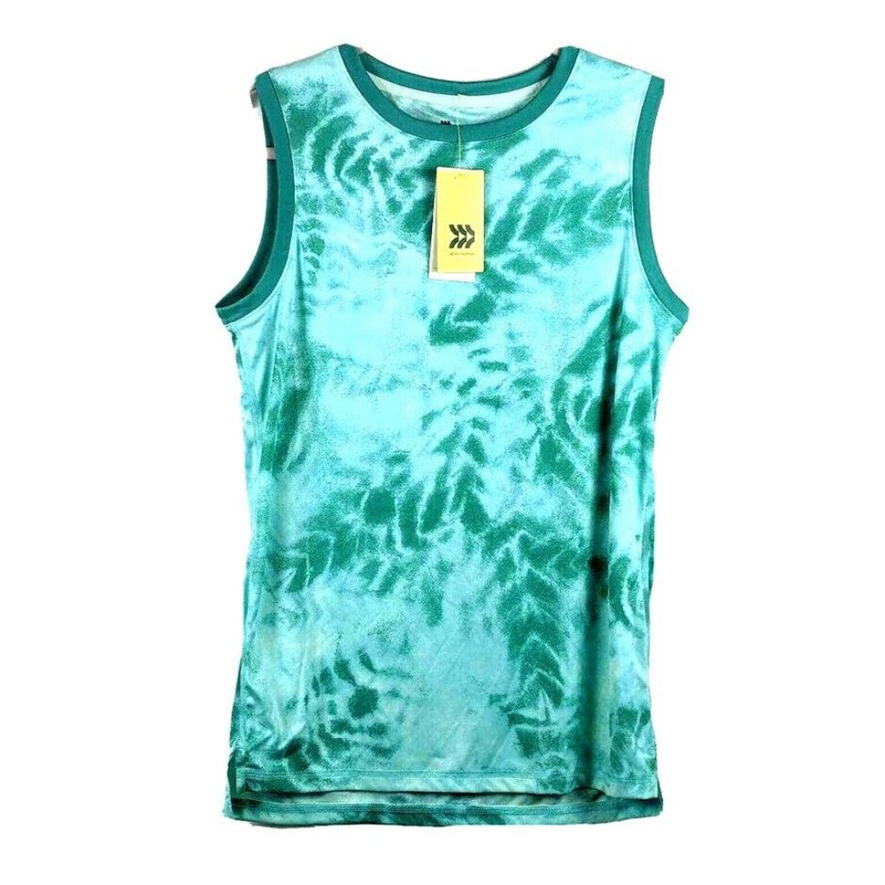 All Motions Girls Boys Sleeveless Athletic T-Shirt Tank Top S 6 7 Mint Green